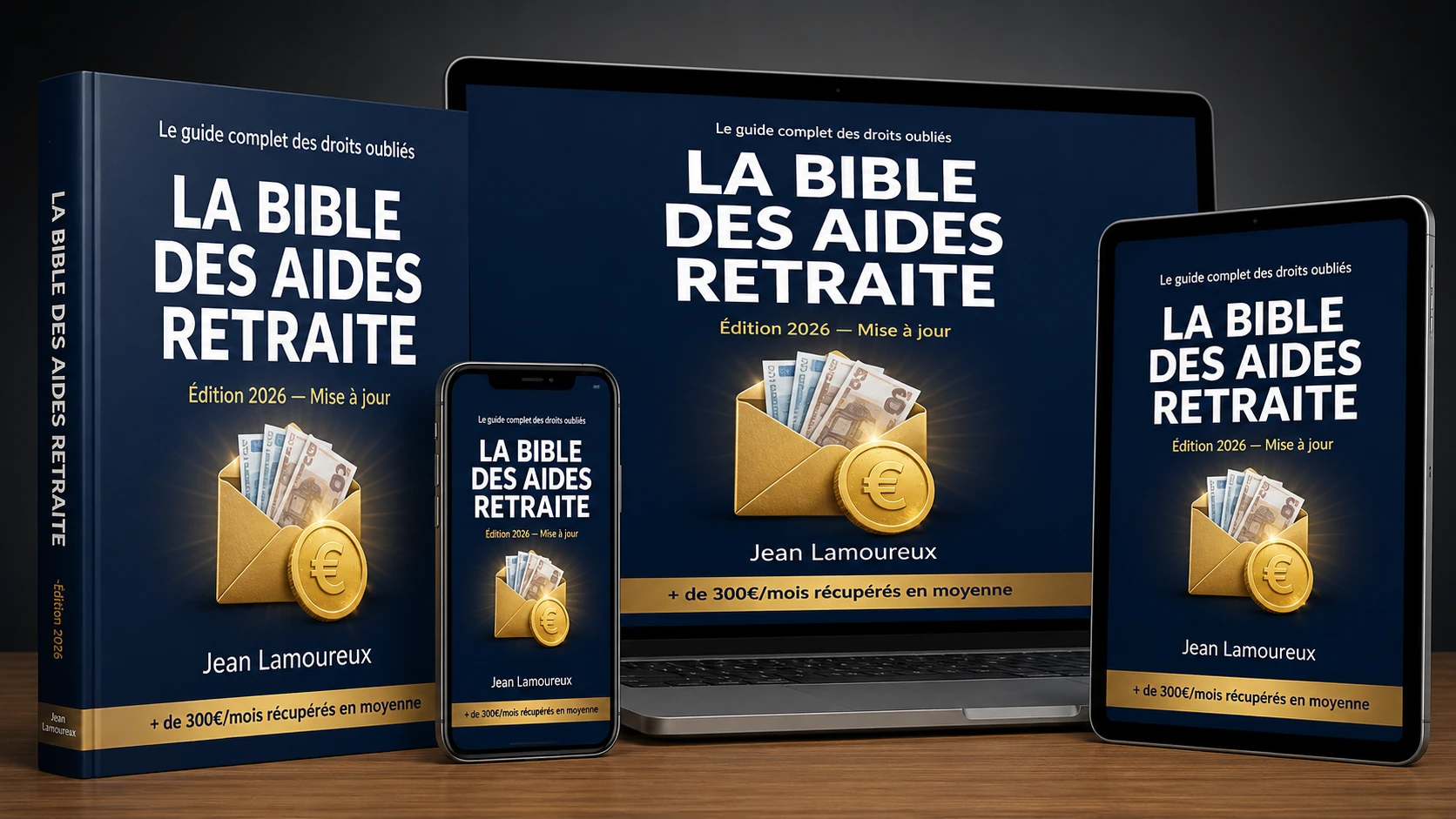 La Bible des Aides Retraite de Jean Lamoureux — guide disponible sur livre, ordinateur, tablette et smartphone